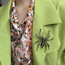 Brooches Fashion Punk Creative Insects Pins Cute Cartoon Spider Brooch Bag Clothes Lapel Pin Gothic Animal Jewellery Gift For Kids Friends