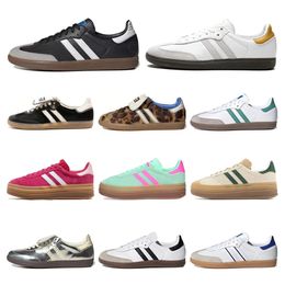 2024 Originals Handball Spezialjean sambaba Casual Shoes for Men Women Designer Core Black Navy Gum Chalk White Light Blue Platform Sneakers