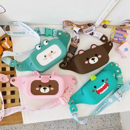 Shoulder Bags Cute Cartoon Mobile Phone Bag Soft Silicone Messenger Large Capacity Women Chest Portable Clutch Handbags