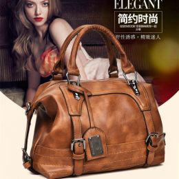 Bags Women Vintage Luxury Handbag Purses Soft Leather Shoulder Bag Designer Female Casual Tote Travel Bag Femme Ladies Hand Bags