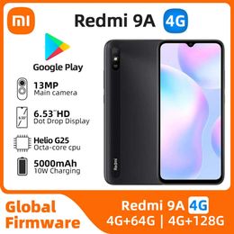 Used Xiaomi Redmi 9A Android 4G Unlocked 6.53 Inch 4GB RAM 128GB ROM All Colours in Good Condition Original Cell Phone