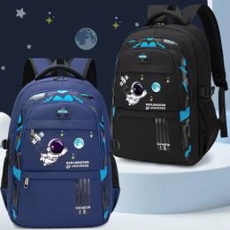 Bags Children's Schoolbag Boy Girl School Backpack Astronaut Waterproof Elementary School Student Kids Bag Reflective Backpack