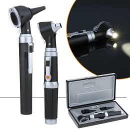 Trimmers Professional Otoscopio Ear Cleaner Medical Otoscope Set Xhl Bulb Diagnostic Home Travel Physician with 8 Tips for Adult Kid Ear