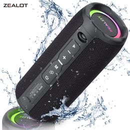 ZEALOT S49PRO Portable Bluetooth Speaker 20W IPX6 Waterproof Powerful Sound Box Bass Boost Dual Pairing True Wireless 240419