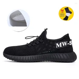 Fitness Shoes Breathable Protective Male Summer Deodorant Wear-resistant Steel Toe Cap Anti-smashing Anti-puncture Ladies Safe WorkBreat