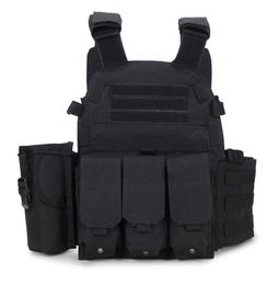 Tactical 6094 Molle Vest Combat Body Armour Vest Army Paintball Wargame Plate Carrier Hunting Accessories3373780