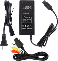 Supplys AC Power Supply for Gamecube, AC Power Adapter Cord and AV Cable for Nintendo Gamecube Console NGC