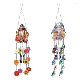 Decorative Figurines Wind Spinner DIY Diamond Art Painting Chime Double Sided Hanging Ornament For Decor Spinners 2 Pieces