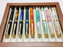 ADMOK M800 Acrylic Piston Fountain Pen BOCK/Schmidt Soft Smooth No.6/35# Nib Inking Pelikan Copy Students Writing Gift Pen 240409