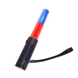 Party Decoration 26cm Batons Outdoor Re Blue LED Flashing Light Road Warning Wand Safety Command Tool
