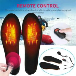 Control Smart Heating Insole Rechargeable Heated Shoe Insoles With Wireless Remote Control Winter Foot Warmer Heating Insoles With USB