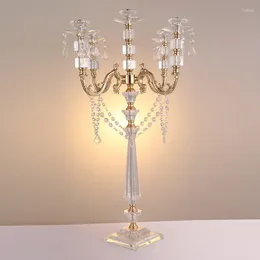 Candle Holders 77cm Tall Crystal Wedding Candelabra Table Centrepieces Decoration 10 Pcs/lot