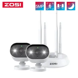 Cameras ZOSI C308AH 5MP WiFi Wireless System 3K IP Camera Kit 2/4 PCS Color Night Vison Two Way Audio Outdoor Video Surveillance Set