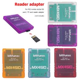 Cards Portable Card Reader for PS2 MX4SIO SIO2SD Multifunctional Memory Card Adapter Support Secure Digital/TF Card White Blue Purple