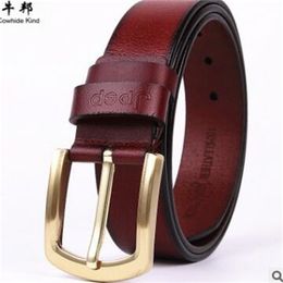 Korean version of pure cowhide retro clasp leather belt belt 100 belt belt with women's leather belt female fashion decoration wide1