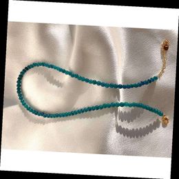 Collana di cristallo, collana di chakra grezzo apatite blu per donne, gioielli di pietre per guarigione in stile bohémien lunghe 15 pollici