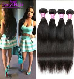 Brazilian Hair Straight Remy Human Soft Hair Cheap Weaves Bundles Virgin 8A Unprocessed Brazilian Extensions s 7228700