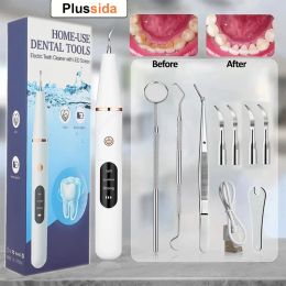 Cleaners Ultrasonic Dental Calculus Remover Teeth Plaque Scaler Tartar Eliminator Stains Cleaner Electric Dental Tooth Stone Remover New