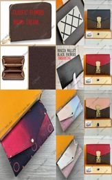 zippy wallet vertical Luxurys Designers classic clemence leather coin purse inside flat pockets Organiser pouch additional busines8181569