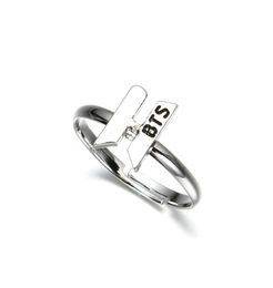 1 PCS Fashion Kpop BTS Got7 Wanna One Twice Bangtan Boys Women Finger Ring Adjustable Jewelry2429184