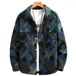 Hunting Jackets Hip Hop Streetwear Denim Men Plus Size 11XL 10XL Coats Plaid Graffiti Spring Autumn Jacket Big