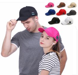 Bluetooth Music Baseball Cap Creative Canvas Sun Hat Music Hands Headset with Mic Speaker Cap Sport Ball Hat TTA15626940151