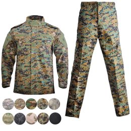 Footwear Tactical Uniform Combat Camouflage Airsoft Paintball Suit for Hunting Cs Wargame COAT + PANT