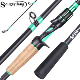 Accessories Sougayilang Fishing Rods 1.8m/2.1m Ultralight Carbon Fiber Spinning and Casting Rod Max Drag 8kg for Bass Pike Trout Fishing