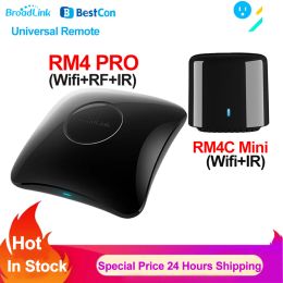 Control Broadlink Rm4 Pro Universal Wifi Ir Rf Remote Controller Bestcon Rm4c Mini Smart Ir Remote Control Work with Alexa Google Home