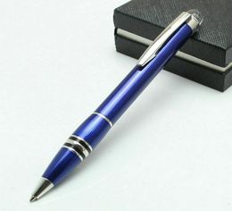 Classique Writing Supplies Metal Blue Ice Flower Crystal Top Luxurious Pens with Serial NumberMens Cufflinks Option7106561