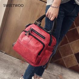 Shoulder Bags Arrived Women Real Split Suede Leather Bag Casual Handbags Messenger Top-handle Travel Back Packs