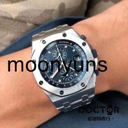 Piquet Audemar Luxury Mens Mechanical Watch Roya1 0ak Offshore 26238st Blue Plate 42mm Fine Steel Swiss Watches Brand Wristwatch high quality