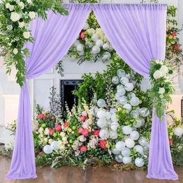 Curtain 1Piece Backdrop Wedding Tulle Draping Pography Background Cloth Prop Sheer Ceremony Reception Drapery