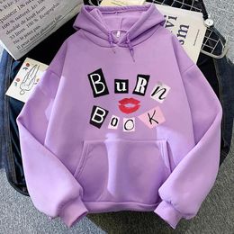 Men's Hoodies Mean Girls Burn Book Long Sleeve Casual Winter Sweatshirts Streetwear Men Harajuku Sudaderas Graphic Printing Clothing