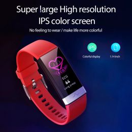 Wristbands V19 Smart Band Smart Bracelet IP68 Waterproof Lightweight and Delicate Durable ECG PPG HRV Heart Rate Blood Pressure Wristband