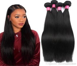 Brazilian Virgin Hair Straight natural Color 100% Unprocessed Human Hair Bundles Free Shipping Can Be Dyed 8-28 Inch No 4760715