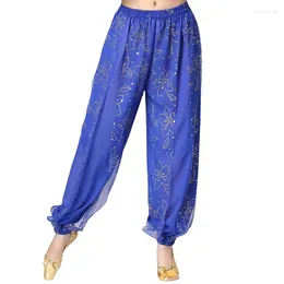 Stage Wear Children Belly Dance Accessories Performance Clothes Class Sequins Pants Sheer Chiffon Long Trousers (without Belt)