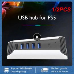 Hubs 1/2PCS Multi Ports USB Hub Support multiple devices for PS5 1 to 5 USB3.0 Console Import Splitter Expander Adapter Digital