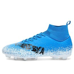 High Top Football Boots AG TF Soccer Cleats for Women Men Youth Professional Training Shoes