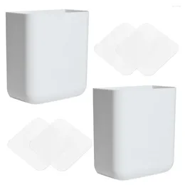 Storage Bags 2 Pcs Wall Box Adhesive Mounted Organizer Eye Glasses Holders Stand Hanging Case Abs Wall-mounted Office