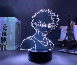 Led Panel Lights Anime Figure My Hero Academia Bakugo 3D Lamp Manga Gadget Valentines Day Gift Kids Night3920278