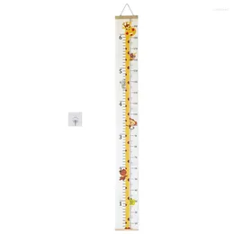 Decorative Figurines Baby Growth Chart Kids Height For Babies Removable Roll Up Measure Tool Waterproof