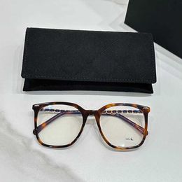 designer sunglasses Eyeglass frame plain face square and round face suitable for myopic women with high astigmatism large frame display small face 3435