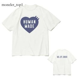 22024SS HUMAN MAKE T-shirts Fashion Brand HUMAN Designer Streetwear Erior Quality Slub Cotton HUMAN MADE T Shirt Lovers Tee Tops Summer Beach Limited Short 8271