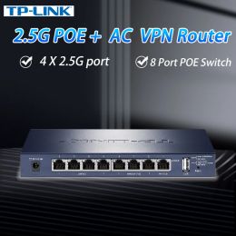 Routers Tplink 2.5g Poe Switch Ap Controller 2500mbpsac Integrated Vpn Router Poe Wholehouse Wifi Mesh Networking