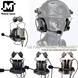 Accessories Comtac II Tactical Shooting Noise Reduction Headset Military Fast Helmet Headphone Outdoor Hunting Earphone ARC Adapter U94 PTT