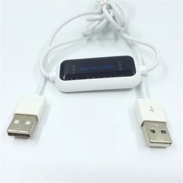 USB 2.0 ad alta velocità PC a PC Sincronizzazione online Link NET Direct Data File Trasfer Transfer LED Cavo facile Copia tra 2 computer