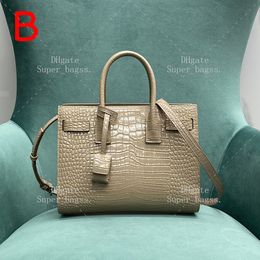 10A Mirror Quality Luxury Handbag 26CM Women's Shoulder Bag Crocodile Leather Designer Strap Box YY055C