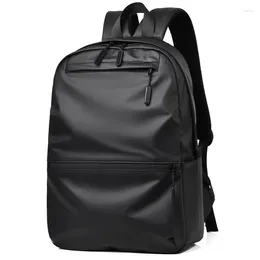 Backpack Men Oxford Black Casual USB Charge 15.6 Inch Laptop College Student School Bag