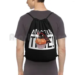 Backpack Merch Muffin Time Gifts For Fans Men And Women Gift Christmas Day Drawstring Bag Riding Climbing Gym